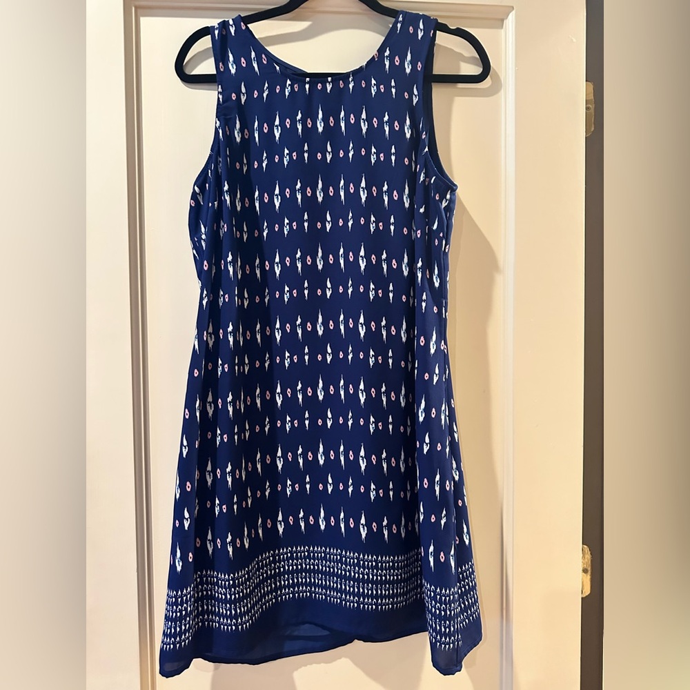 NWT Kenar Blue and Pink Sleeveless Dress